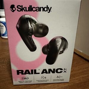 Skullcandy Rail ANC XT Earbuds - Black and Pink